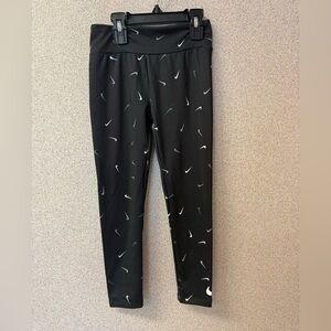 Nike Girls Size 6X‎ Essential Dri-Fit Logo Leggings lightweight athletic